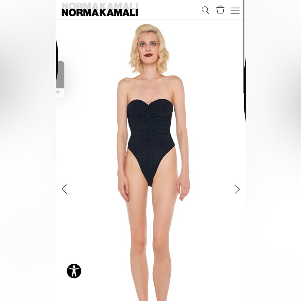 Norma Kamali Black Elegant One Piece